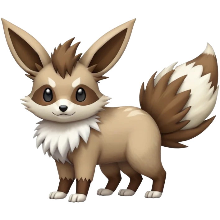 zigzagoon-Eevee-linoone-furret-Fakémon-hybrid-creature (full body)  emoji
