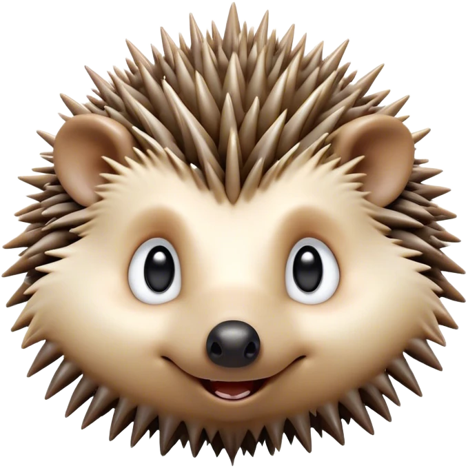 Cinematic Comical Hedgehog Portrait Emoji, Head tilted dramatically with an exaggeratedly surprised expression and wide, comically expressive eyes, featuring a small, spiky body with quills that seem to dance with playful energy, Simplified yet hilariously expressive features, highly detailed, glowing with a slightly sassy woodland glow, high shine, dramatic yet playful, stylized with an air of cheeky hedgehog mischief, soft glowing outline, capturing the essence of a meme-worthy hedgehog that looks ready to roll its way into viral fame! emoji