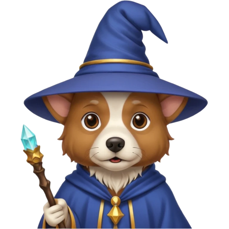 Dog wizard emoji