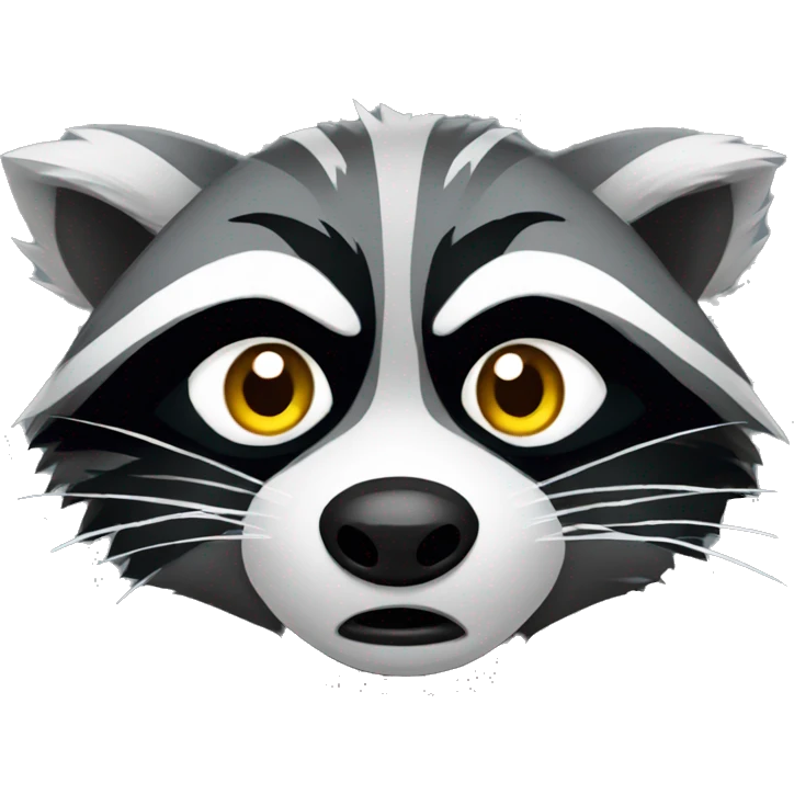 angry annoying raccoon emoji