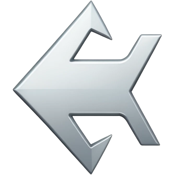 Simple white arrow pointing downwards emoji