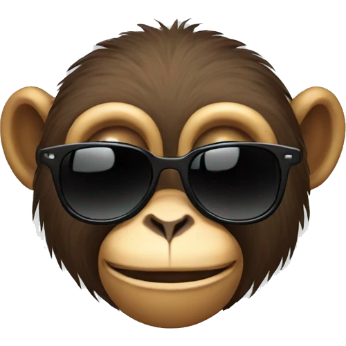 monkey with sunglasses emoji