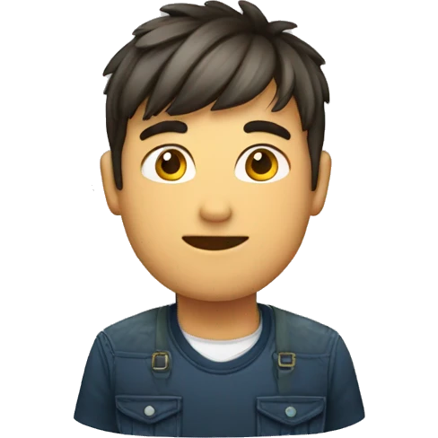 hombre enfermero joven con flequillo emoji