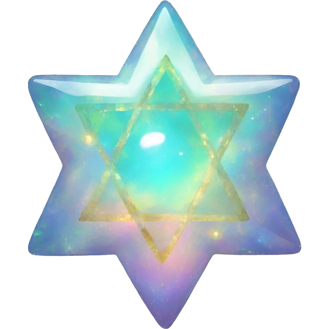 Opal star of David emoji