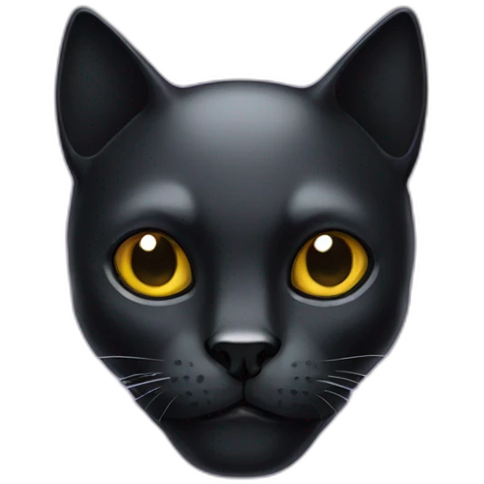 Black-cat-skull emoji