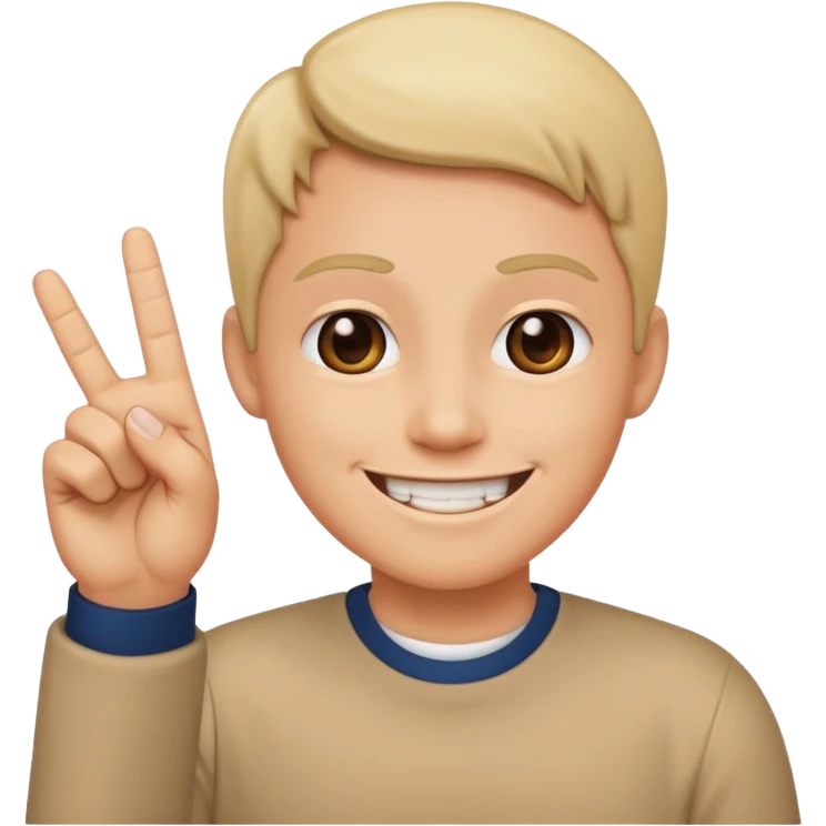 A smile 😊 but with two fingers flipping you off emoji