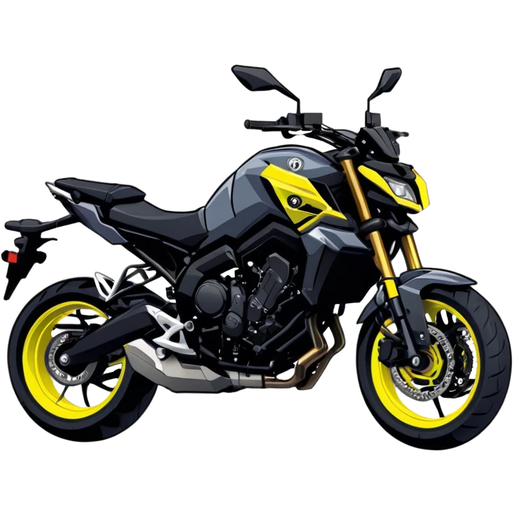 Yamaha MT09 motorcycle emoji