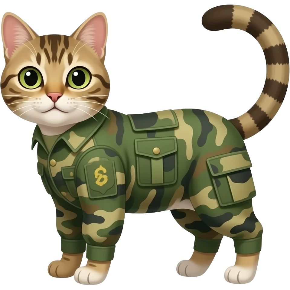 military cat emoji