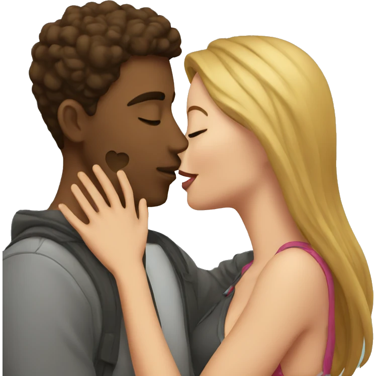 Couple kissing emoji