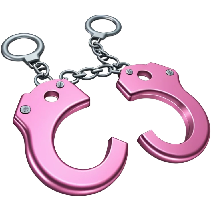 Pink hand cuffs emoji