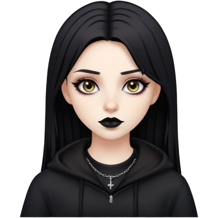 Tan goth girl  emoji