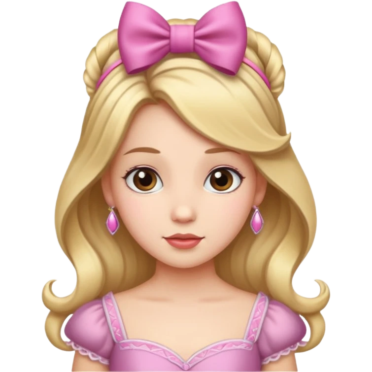 A princess with a bow on herhair emoji