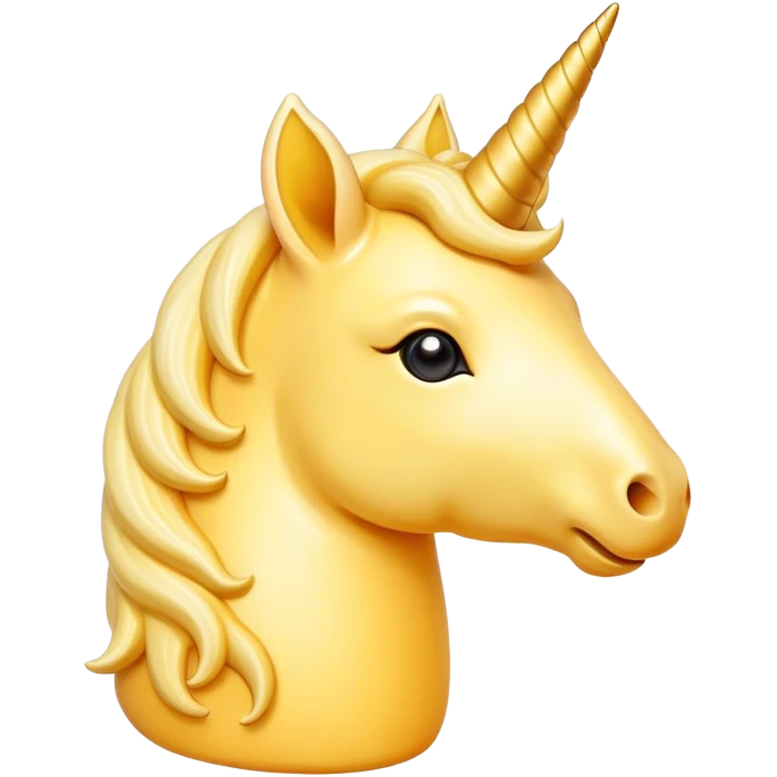 cheese in the shape of unicorn emoji