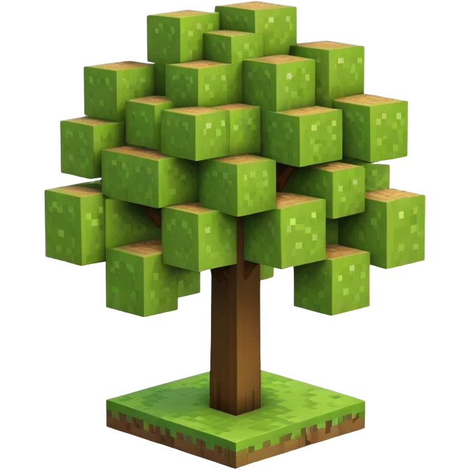 Minecraft tree emoji