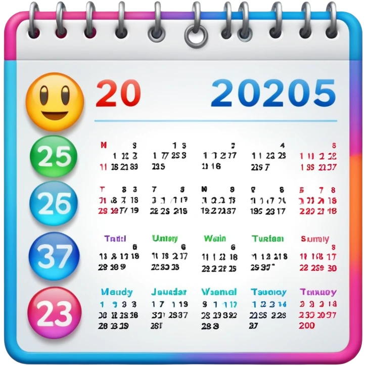 2025 calendar emoji