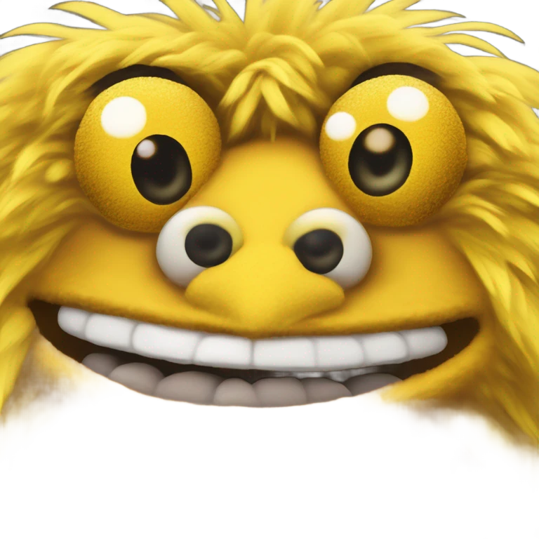 Yellow muppet bird emoji