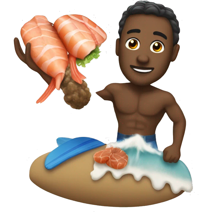 Surf and turf emoji