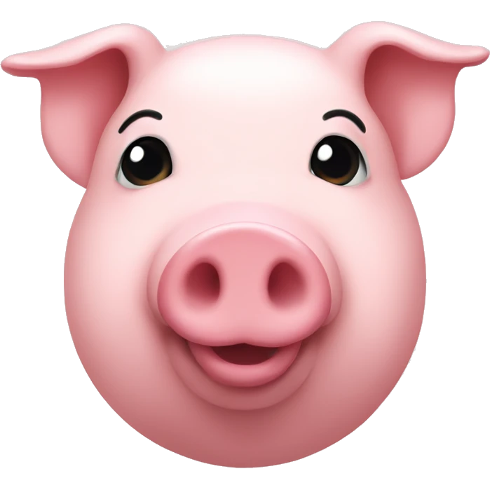 Pig with white heart emoji