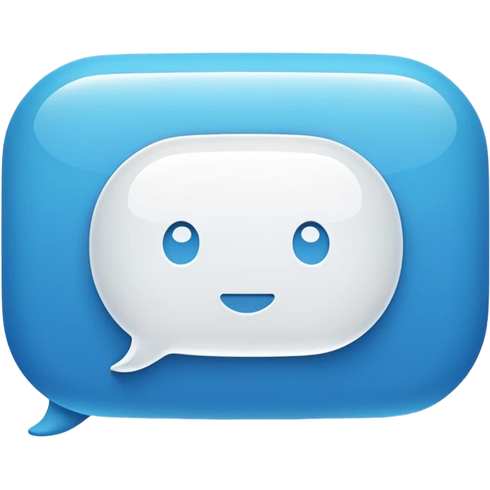 chat bubble iOS style (flat) emoji