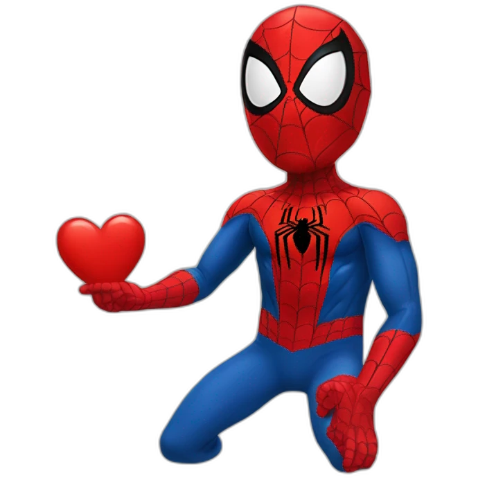 spiderman-heart-gesture Download emoji emoji