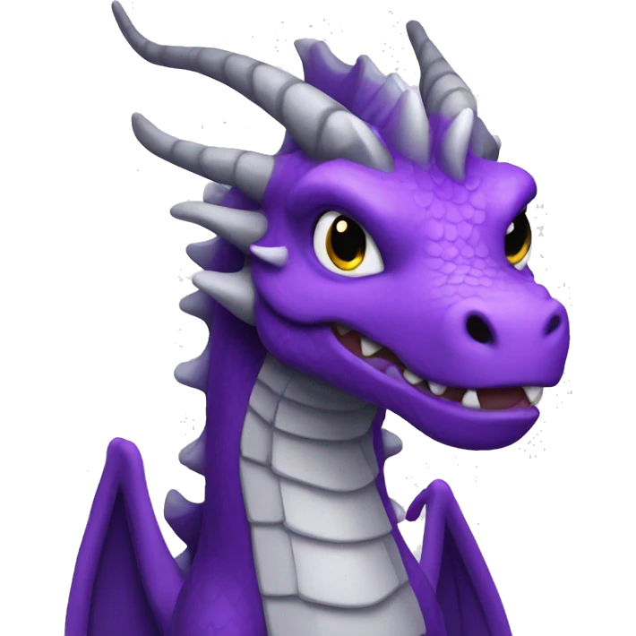 Purple dragon holiday emoji