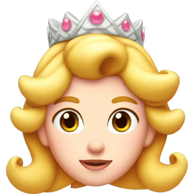 Princess peach head  emoji
