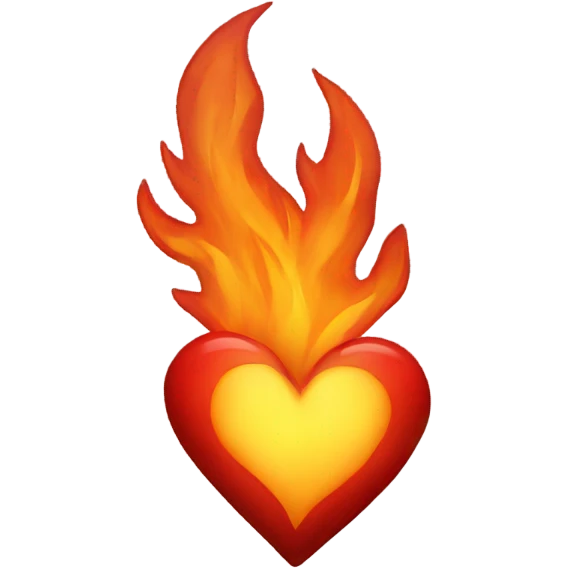 Fire heart emoji