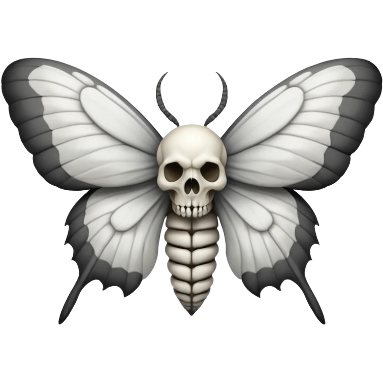 Skull moth emoji