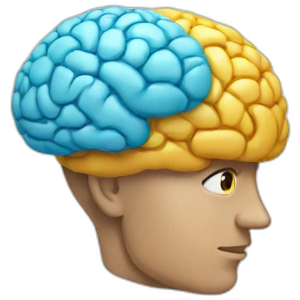 Thinking brain  emoji
