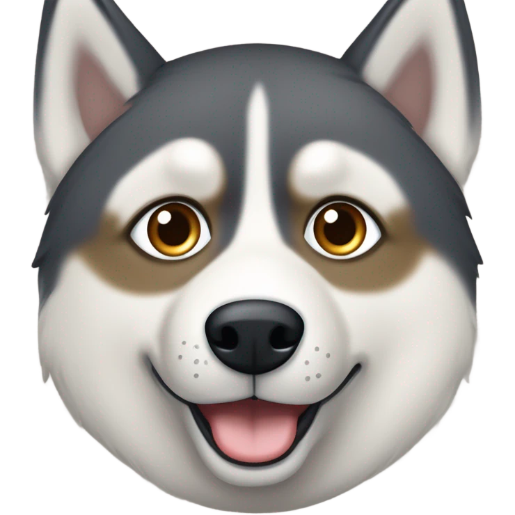 HUSKY roux au yeux marron clair avec du bleu dans l’œil droit   emoji