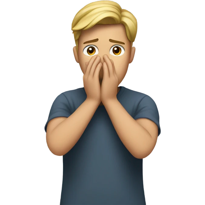 Someone in and distress with both hands up  emoji
