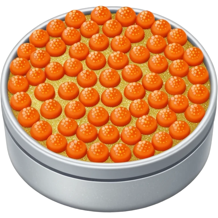Salmon roe with glitter  emoji