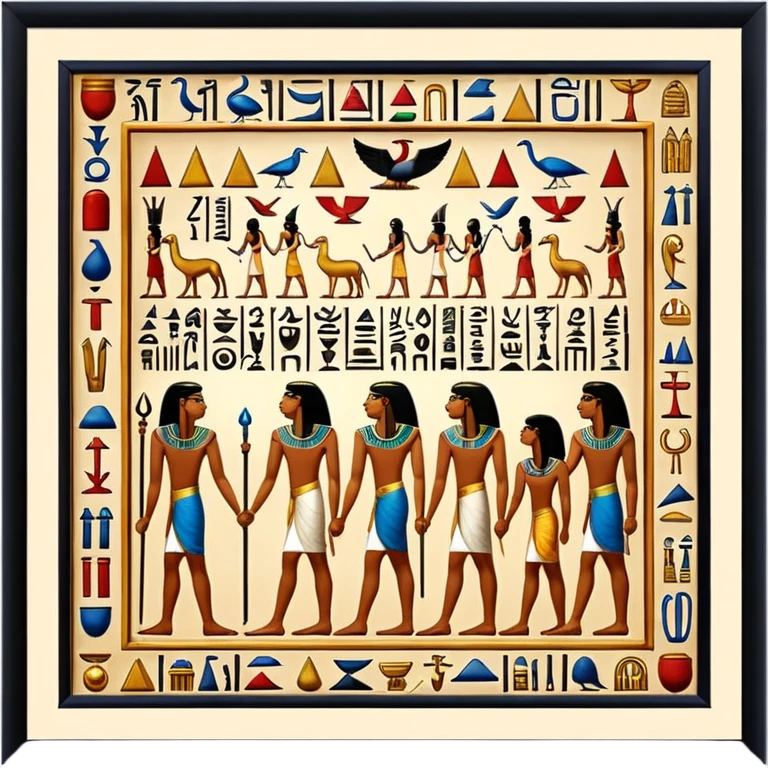 egypt wall art emoji
