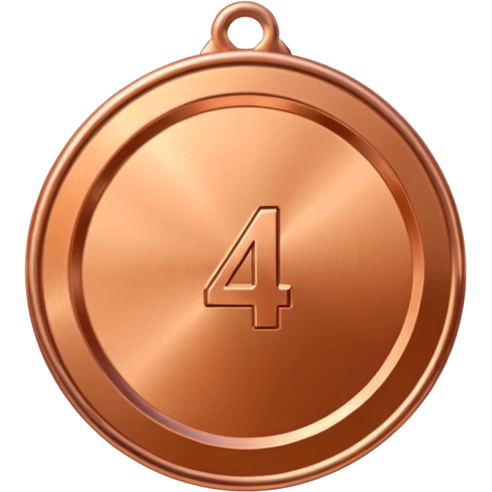 Copper 4th place medal emoji