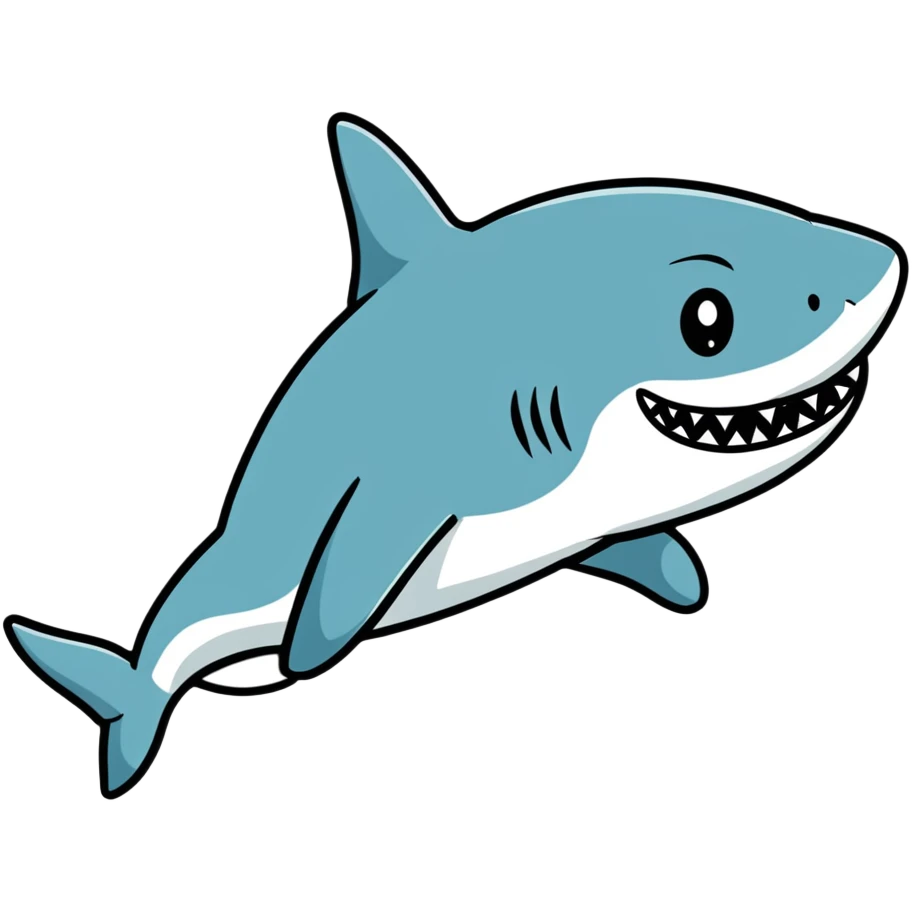 shark wearing a top hat emoji