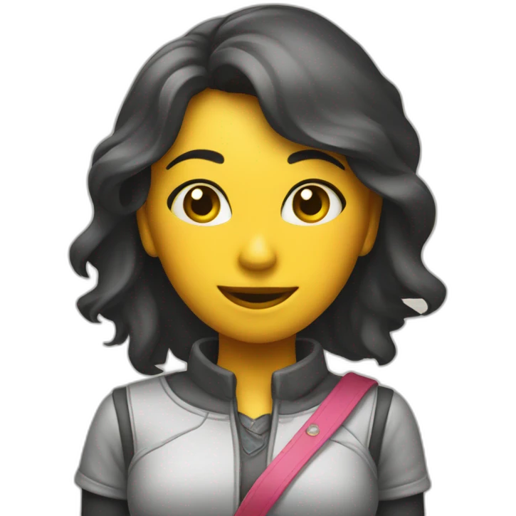 Chica recibe recompensa dinero emoji