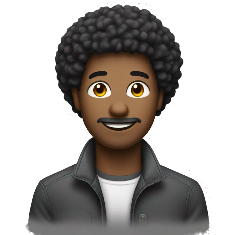Créer l'émoji d'un homme peau mate, cheveux afro, bras crisé emoji