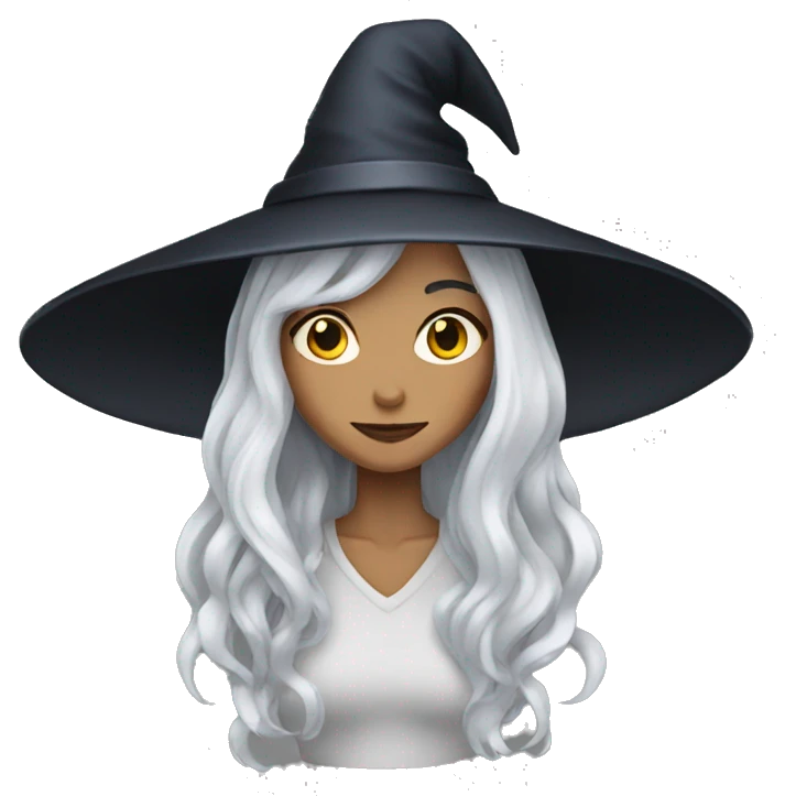 white hair witch emoji