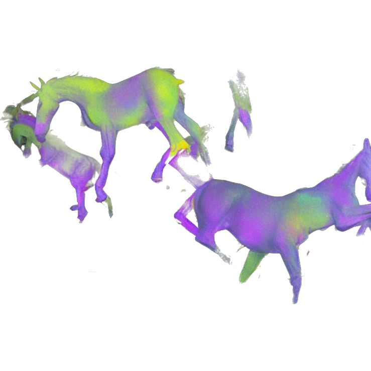 .Zombie_ Vaporwave black holographic oilslick zombie unicorn yellow caution tape emoji