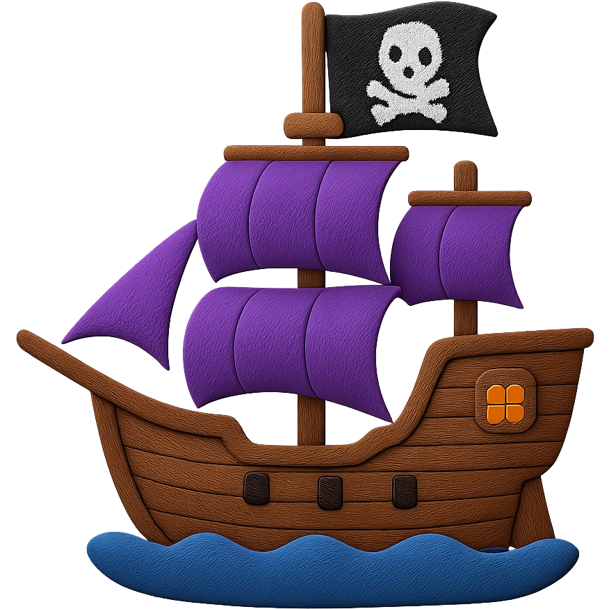 pirate ship emoji