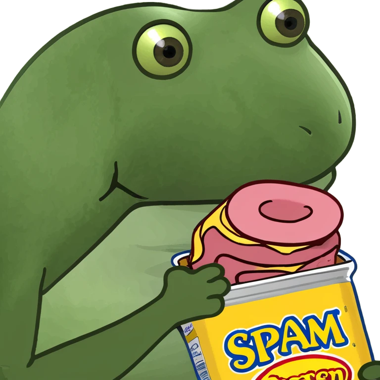 Eating SPAM emoji