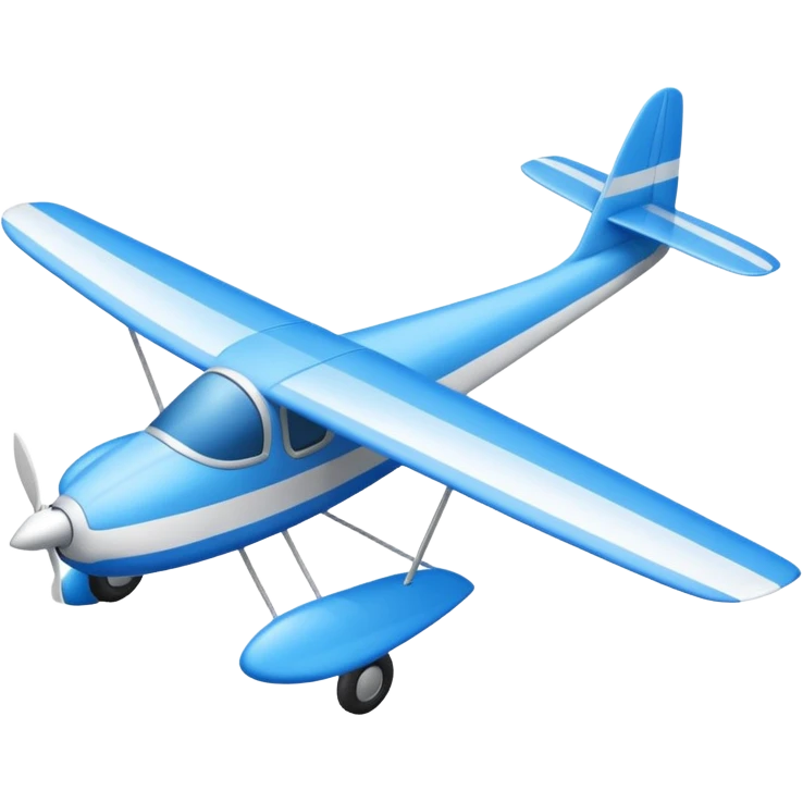 Classic sailplane with blue skies in the background emoji