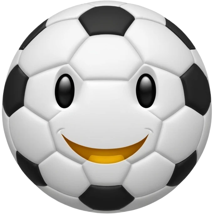 BALON DE FUTBOL CON CARAS RISAS emoji