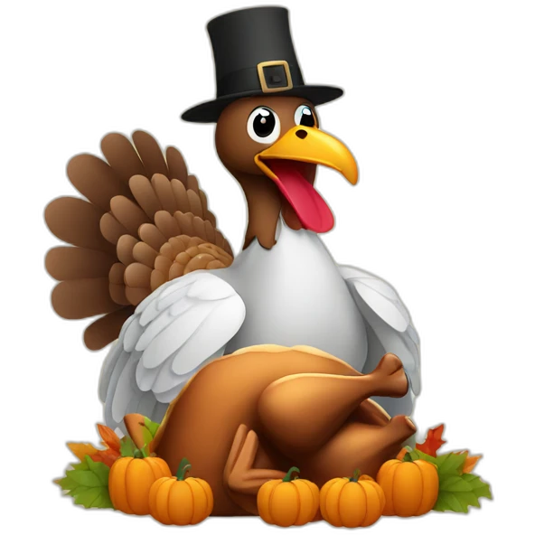 turkey and thanksgiving emoji