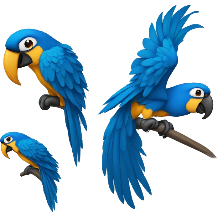 blue macaw emoji
