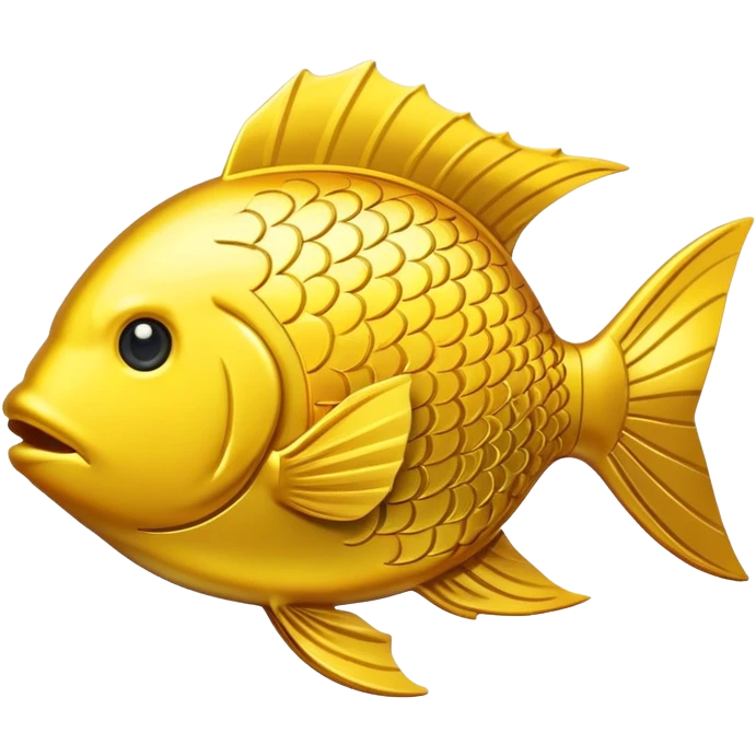 Yellow fish coin emoji