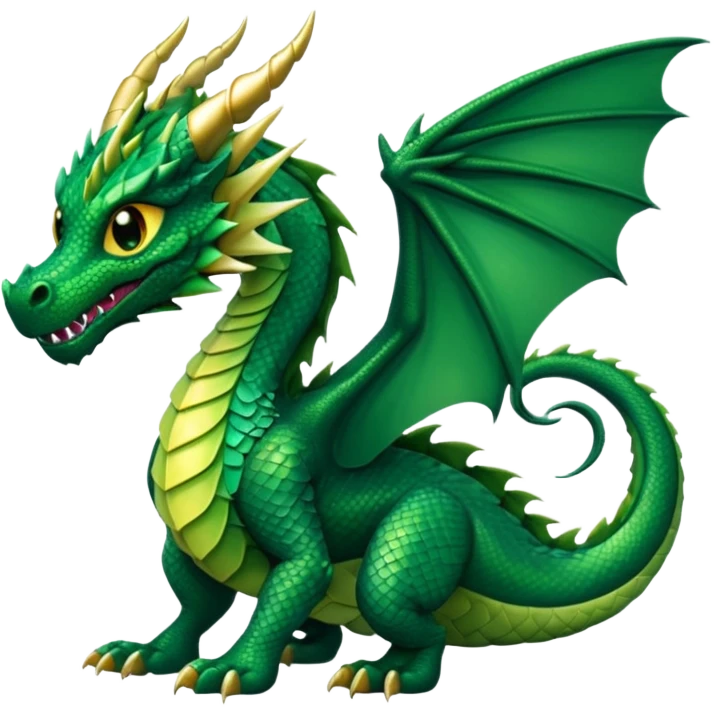 I need a character for an educational geography course, dragon style emoji