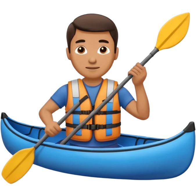 Man with canoe emoji