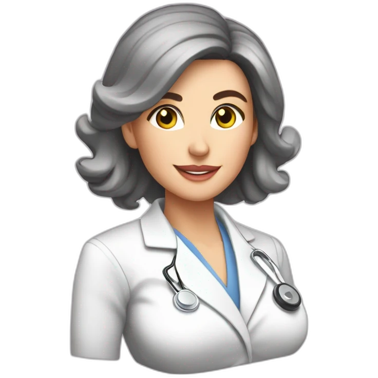 Posh-Radiologist-performing-breast-mammography-to-leni-klum emoji
