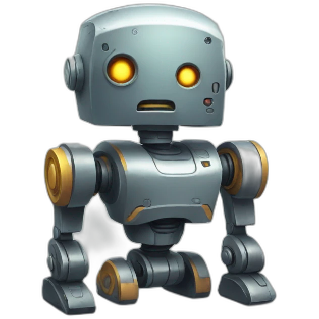 Sad battle robot emoji